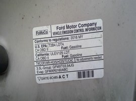 2016 FORD F150, XLT MODEL, CREW CAB, 3.5L , AT, 4WD.  F26303